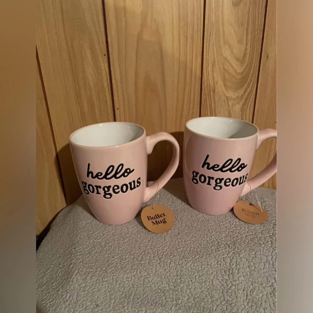 Hello Gorgeous Pink Mugs - Picture 5 of 8
